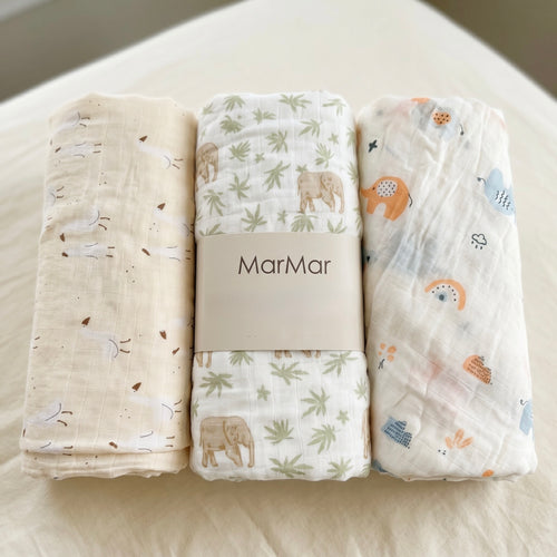 MarMar Snuggle Swaddle Bundle (Set of 3)