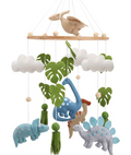 MarMar Dino Adventure Baby Crib Mobile with Wooden Stand